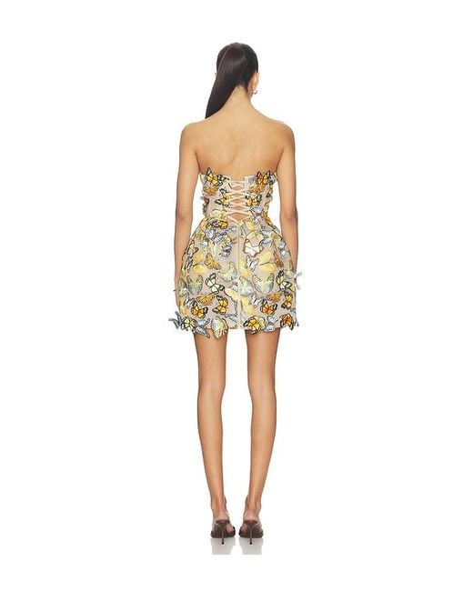 Bronx and Banco Natural Bella Butterfly Maraya Strapless Mini Dress