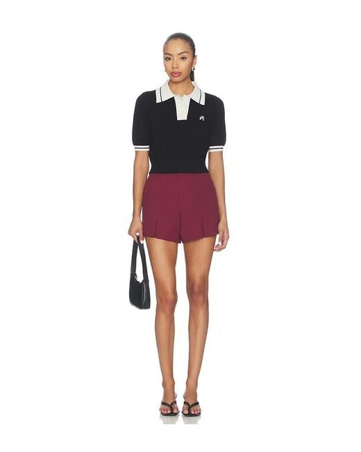 Malbon Red Florencia Short
