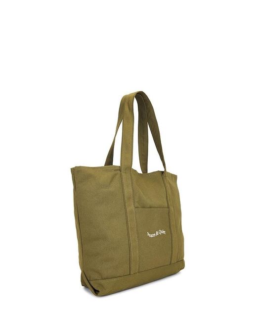 Museum of Peace & Quiet Green Wordmark Boat Tote for men