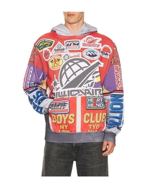 BBCICECREAM Red Outside Hoodie for men