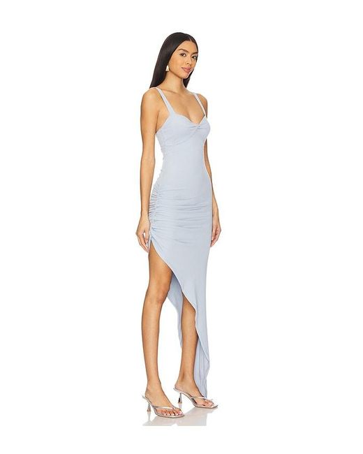 OW Collection Blue Alexis Midi Dress