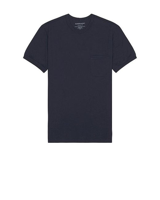 Outerknown Blue Sojourn Pocket Tee for men