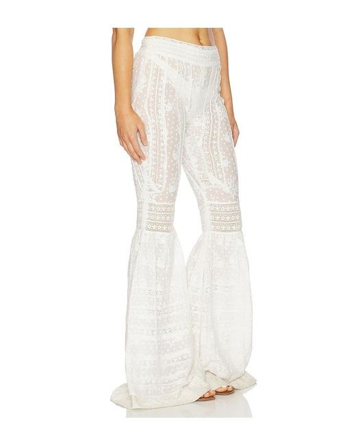 LoveShackFancy White Tevla Pant