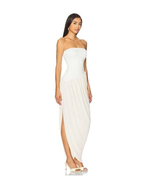Camila Coelho White Hayes Midi Dress