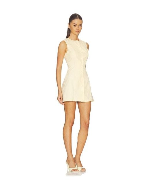 MORE TO COME Natural Selma Mini Dress
