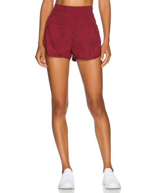 Free People Synthetic X Fp Movement The Way Home Short in Red | Lyst