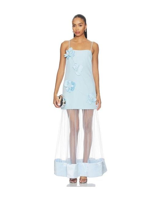 Elliatt White Reina 3D Floral Gown