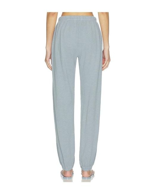 ÉTERNE Blue Lightweight French Terry Boyfriend Pocket Sweatpant