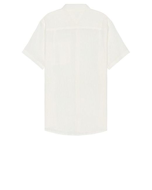 Rolla's White Bon Crepe Shirt for men