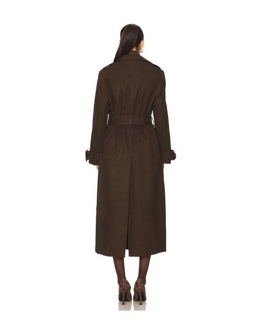 SAU LEE Black Nevada Trench Coat