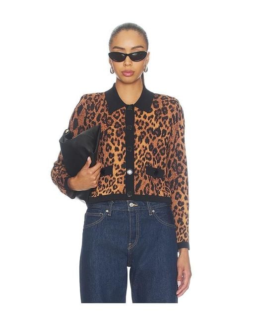 L'Agence Blue 'Agence Osiris Collared Cardigan