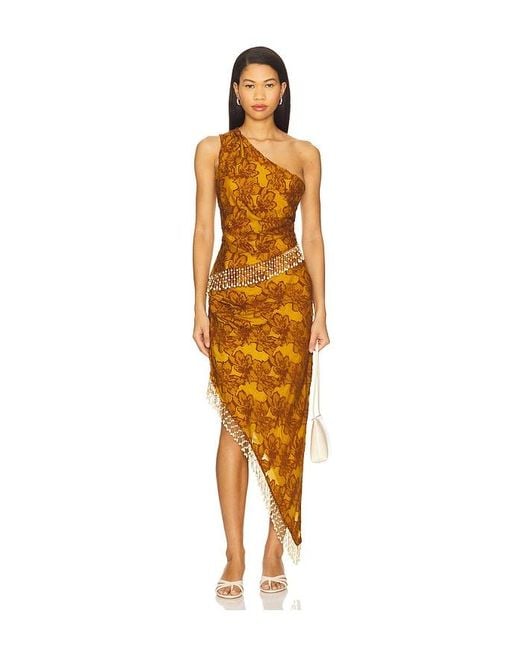 House of Harlow 1960 Orange X Revolve Gema Top