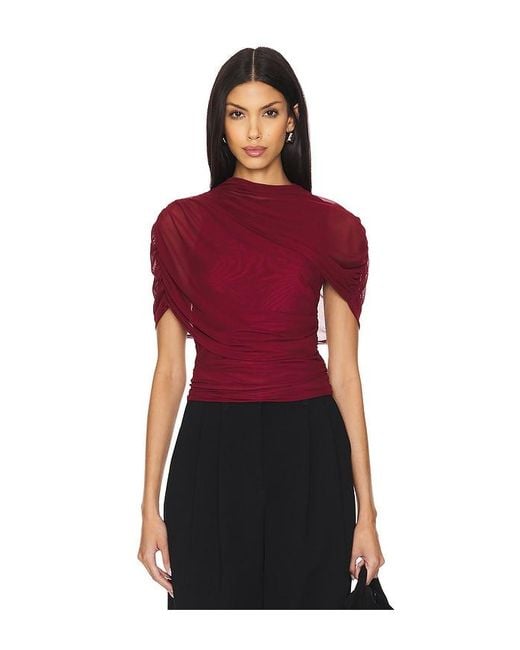 Amanda Uprichard Red X Revolve Evianna Top