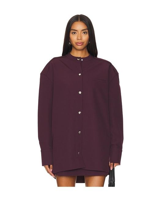 SER.O.YA Purple Ali Heavy Crepe Shacket