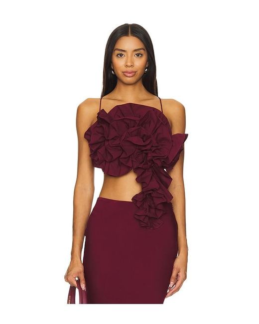 Camila Coelho Red Hera Top