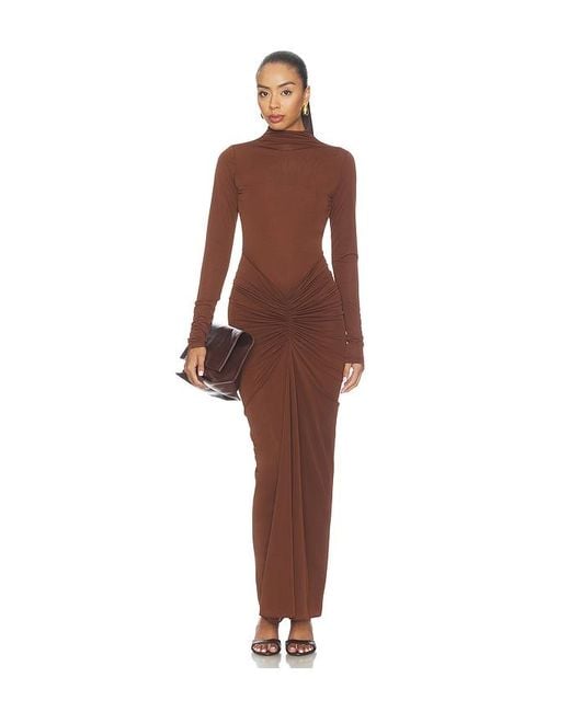 Ronny Kobo Brown Scorpio Dress