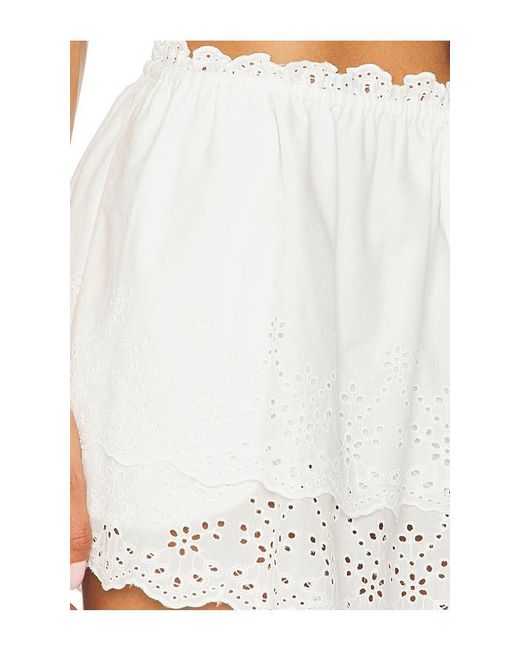 LPA White Jen Mini Skirt