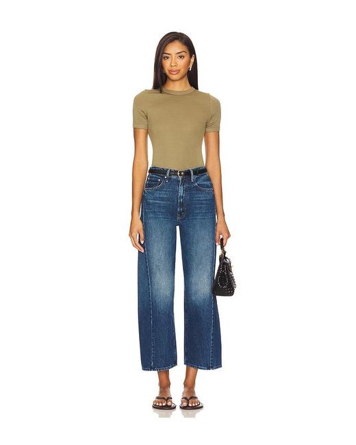 Mother Blue The Half Pipe Ankle Jeans