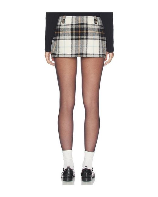 Lovers + Friends Black Cher Mini Skort