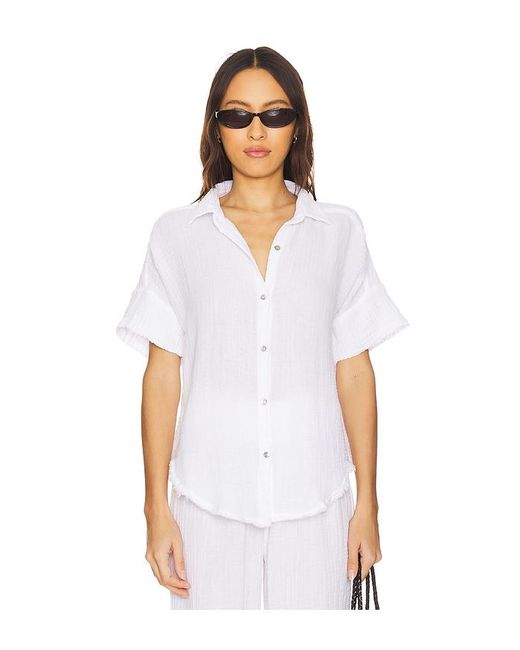 Michael Stars White Kurzarm-Oberteil Bailey