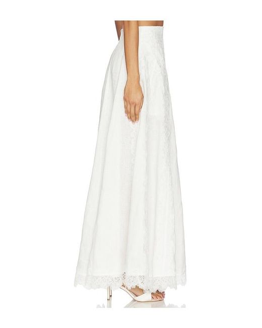 Waimari White Resplandor Maxi Skirt