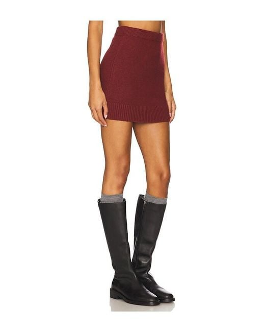 Elodie the Label Red Elodie Sana Sweater Mini Skirt