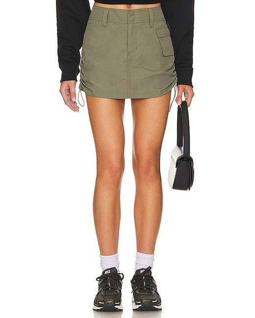 superdown Green Dion Cargo Mini Skirt