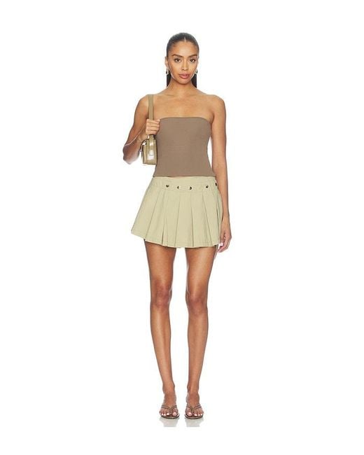 ZEMETA Natural Funfair Breeze Pleated Skirt