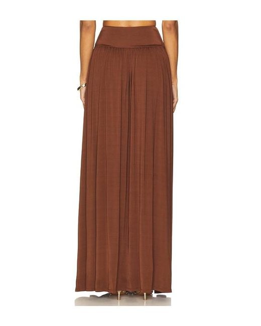 Lovers + Friends Brown Lotte Maxi Skirt
