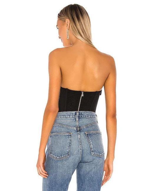 Nbd Black Hailee Bustier Top