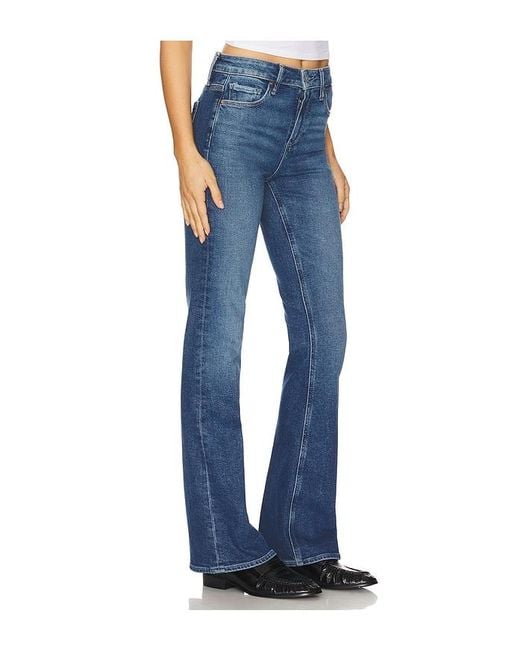 PAIGE Blue High Rise Laurel Canyon Bootcut Jeans