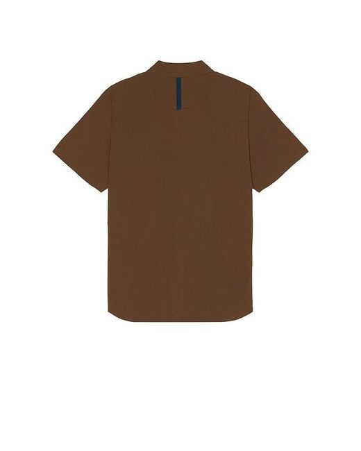 Topo Brown Global Short Sleeve Shirt for men