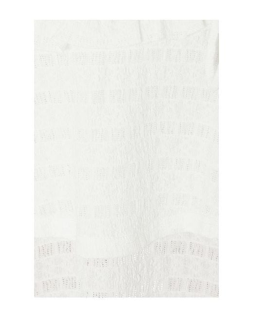 Runaway the Label White Bronte Ruffled Corset Mini Dress