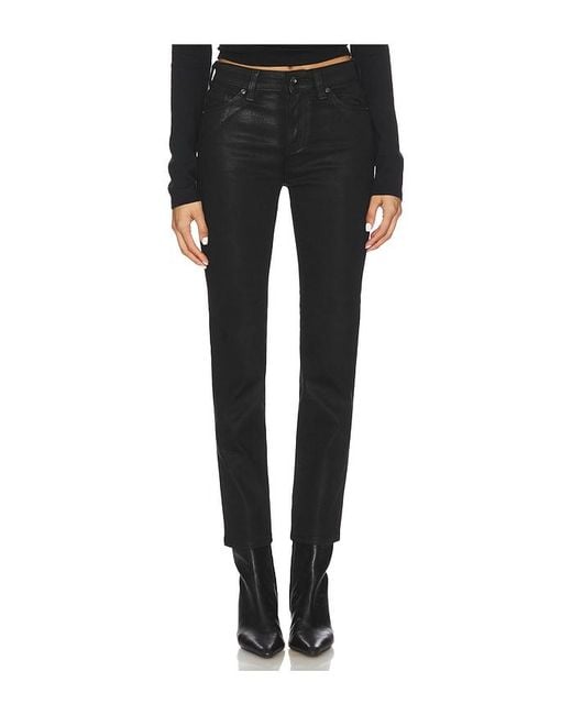 AG Jeans Black Mari Straight