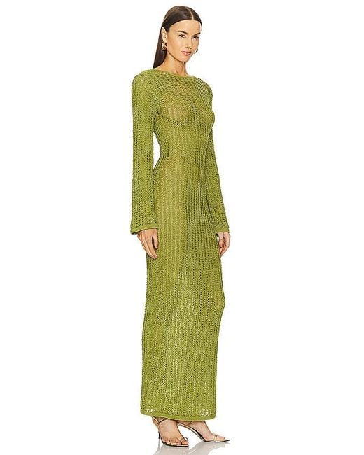 Ronny Kobo Green Exa Knit Dress