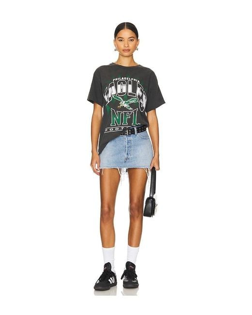 Junk Food Green Eagles Chrome Vintage Tee for men