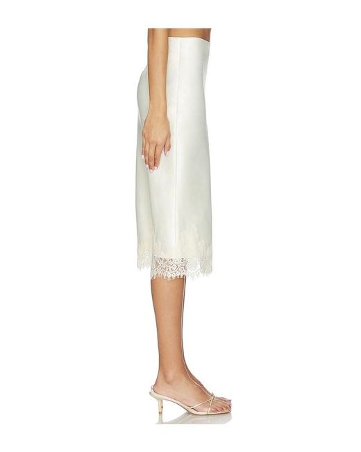 MORE TO COME White Bethanie Midi Skirt