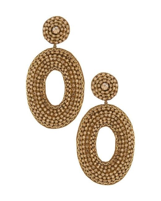 Deepa Gurnani Metallic Odeya Earrings