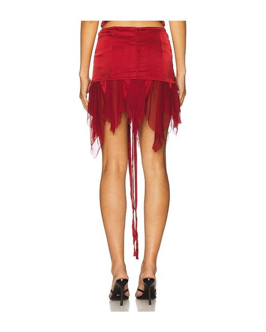 AMOR MIA Red Metamorphosis Mini Skirt