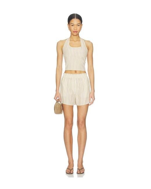 LNA Natural Lir Halter Top