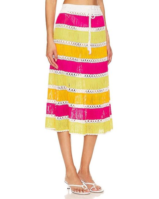 MY BEACHY SIDE Multicolor X Revolve Crochet Mini Skirt
