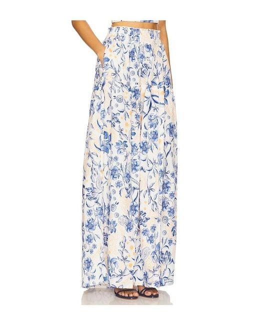 Agua Bendita White Jenna Maxi Skirt