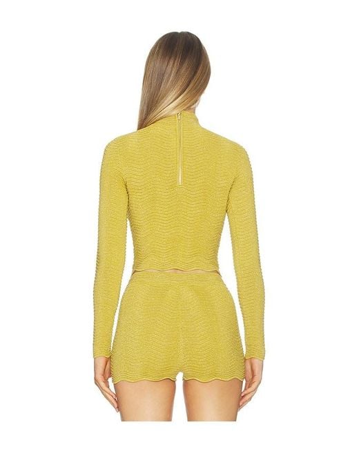 retroféte Yellow Prissy Top