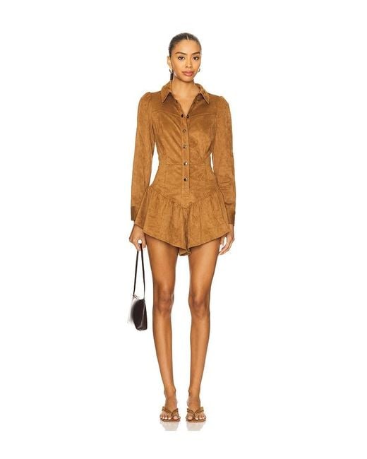 Saylor Brown Enid Romper