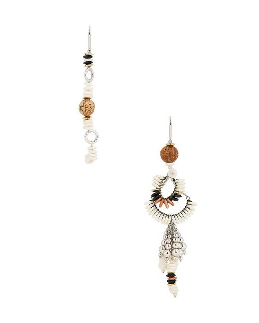 Isabel Marant Blue Asymmetric Earrings