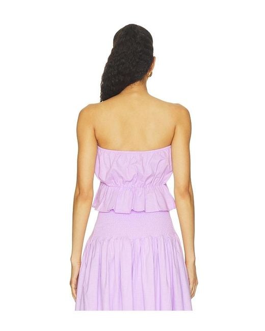 SNDY'S Purple X Revolve Nesa Strapless Top