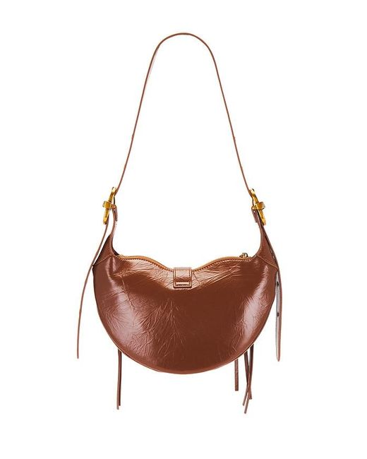 JW PEI Brown Tessa Crushed Shoulder Bag