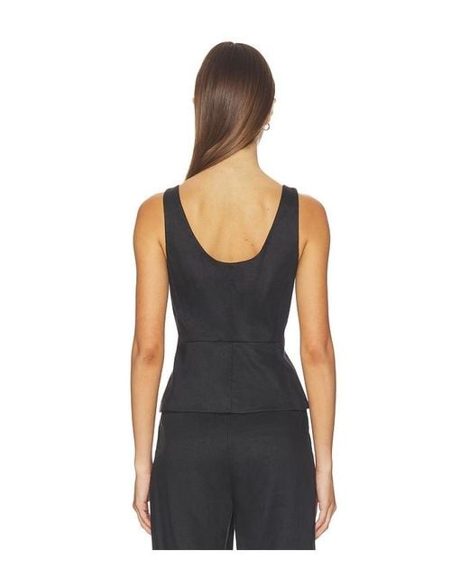 Theory Black Peplum Vest