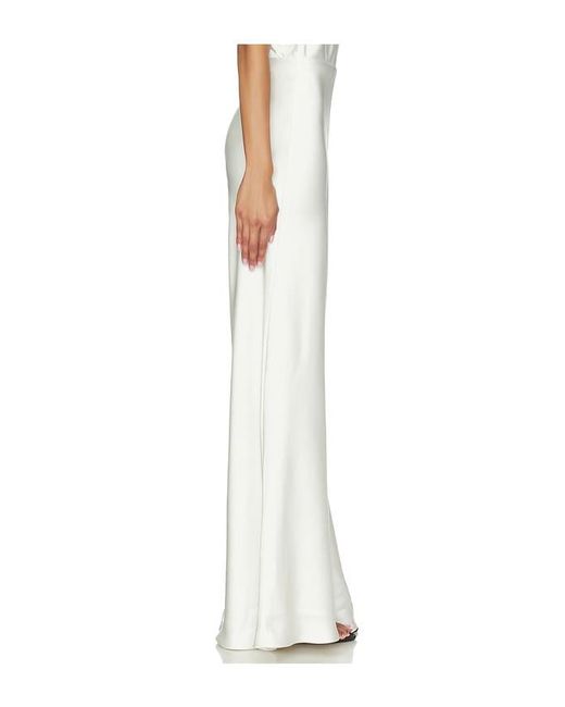 Norma Kamali White Bias Elephant Pant