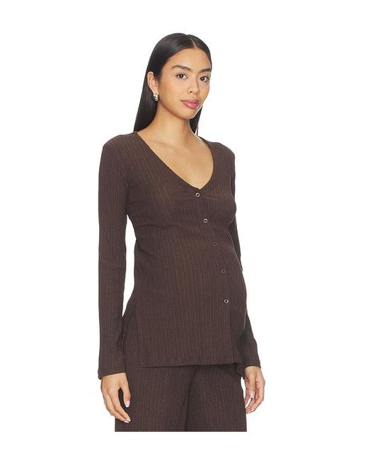 HATCH Brown The Lucia Shirt